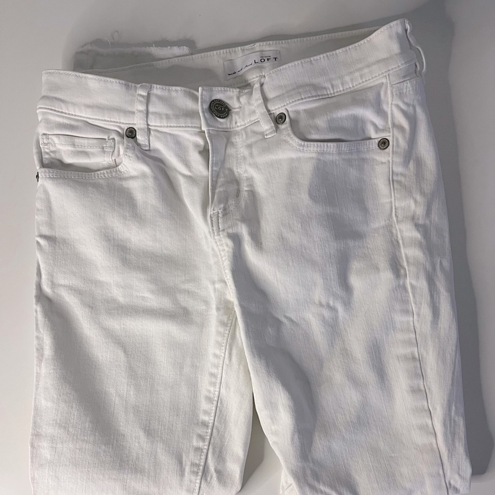 Loft White modern Skinny Jeans
